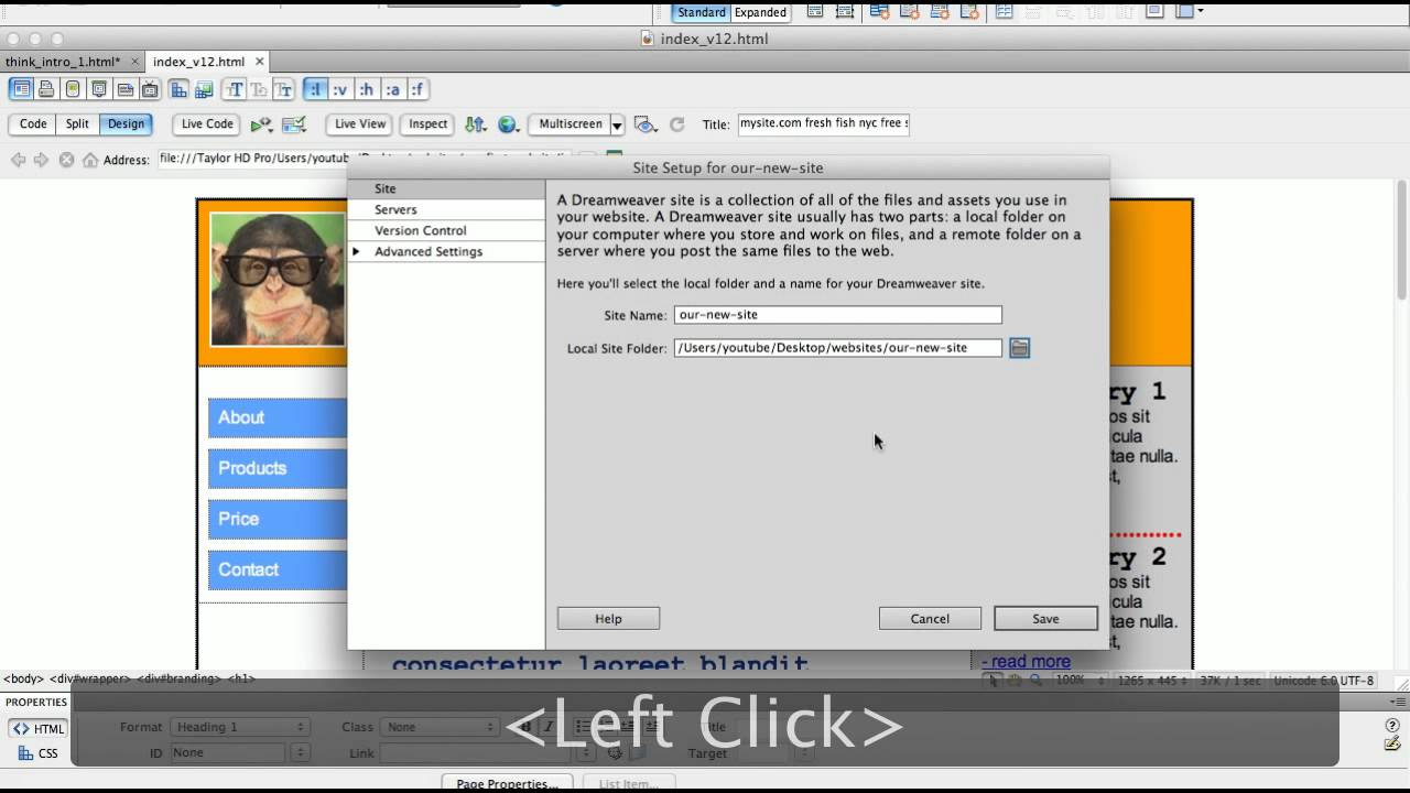 Learn how to upload FTP transfer post publish your new webpage using ...