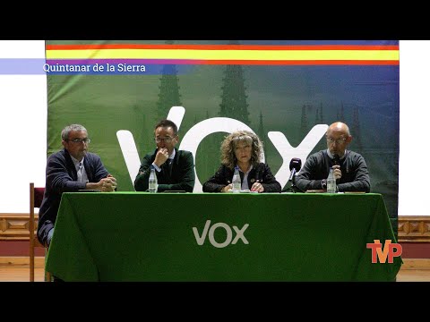 Presentación de la Candidatura de Vox en Quintanar de la Sierra