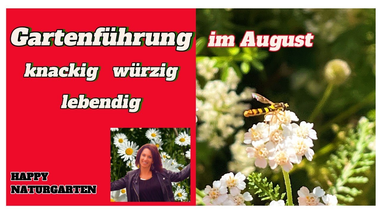 Kräuter, Früchte und Insekten: Naturgarten im August!