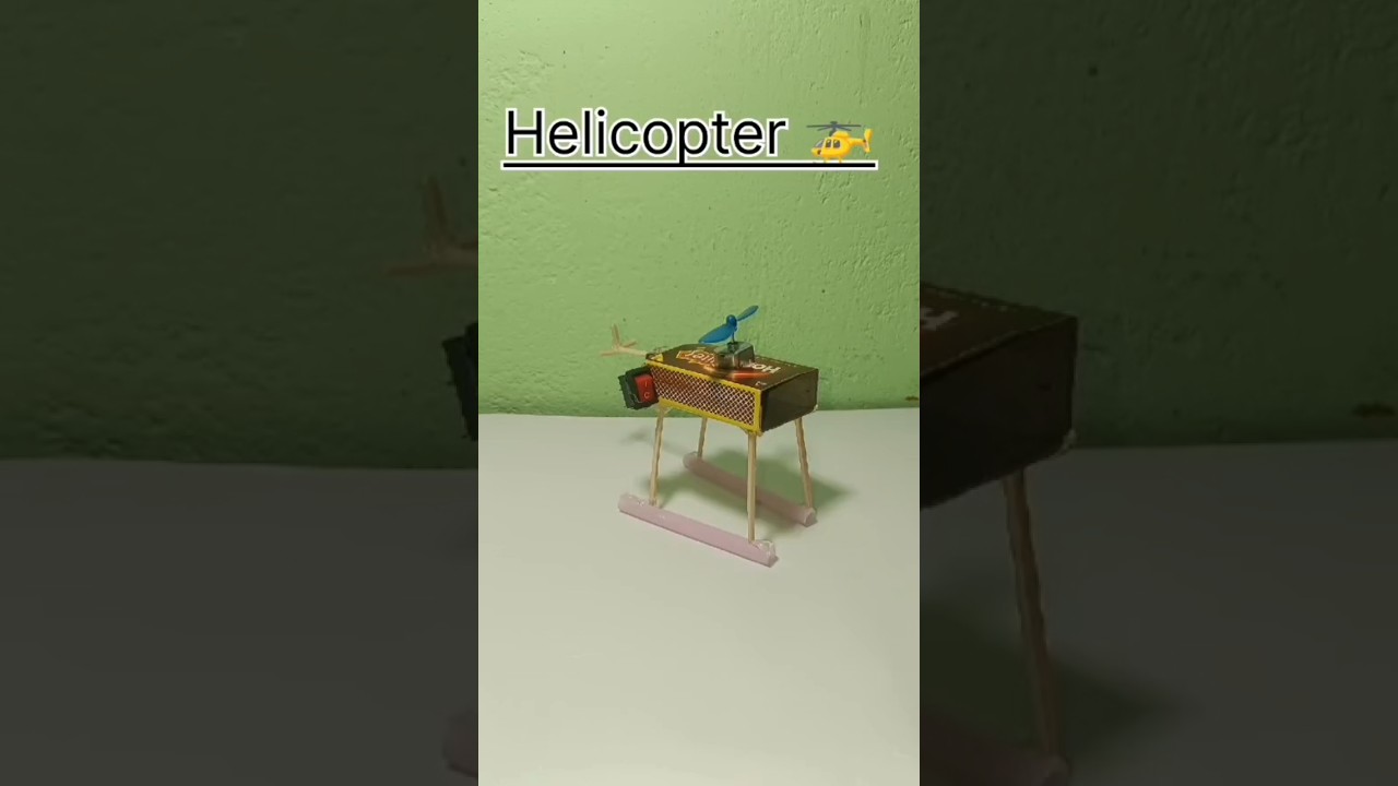 how to make a mini helicopter using drone motor 