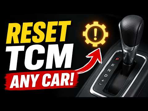 How to Reset TCM Transmission on ANY Car!