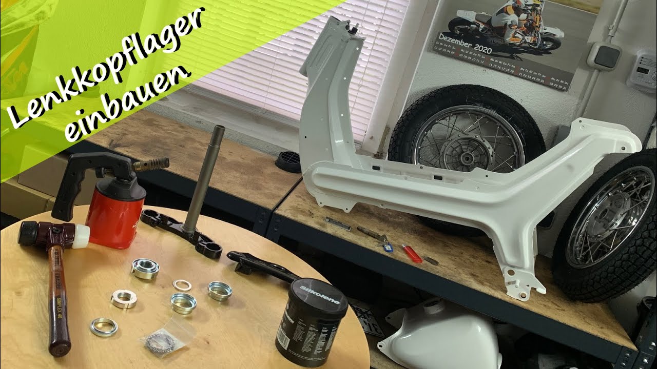 Simson Lenkkopflager einbauen // Simson SR50 Projekt // Teil 9 // Tutorial // Schrauber Vlog