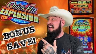 MASSIVE BONUS Saves the day! 😱 The new Quick Hits Explosion! Slot machine live play 🎰 screenshot 4