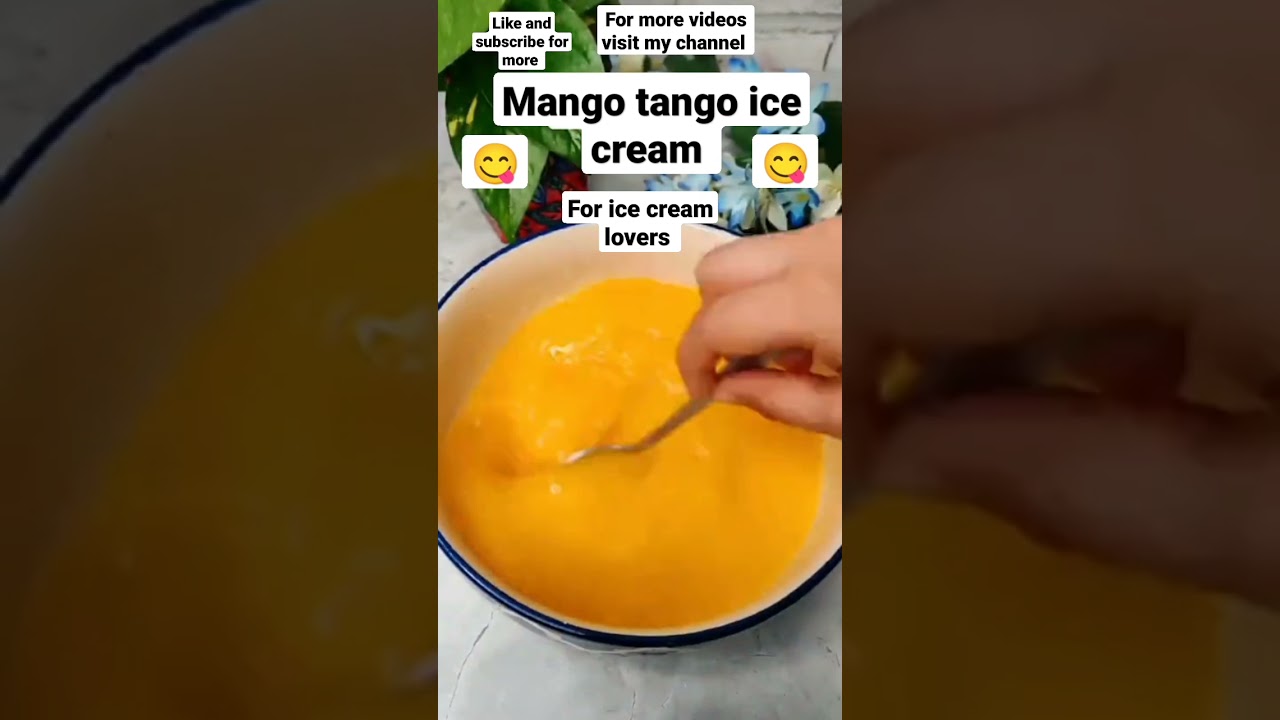 Mango tango ice cream😋 