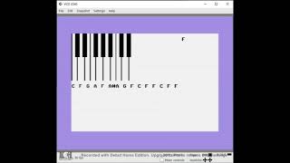 A piano keyboard in 10 lines of Basic code, for C64