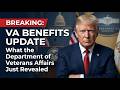 BREAKING: VA Benefits Update — What the Department of Veterans Affairs Just Revealed