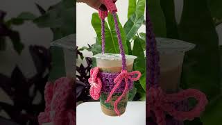 Cup holder rajut #cupholder #tasrajutbahu