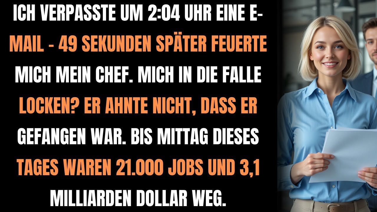 Gefeuert wegen einer 2:04 Uhr-Mail – Mittags waren 21.000 Jobs & 3,1 Mrd. weg!