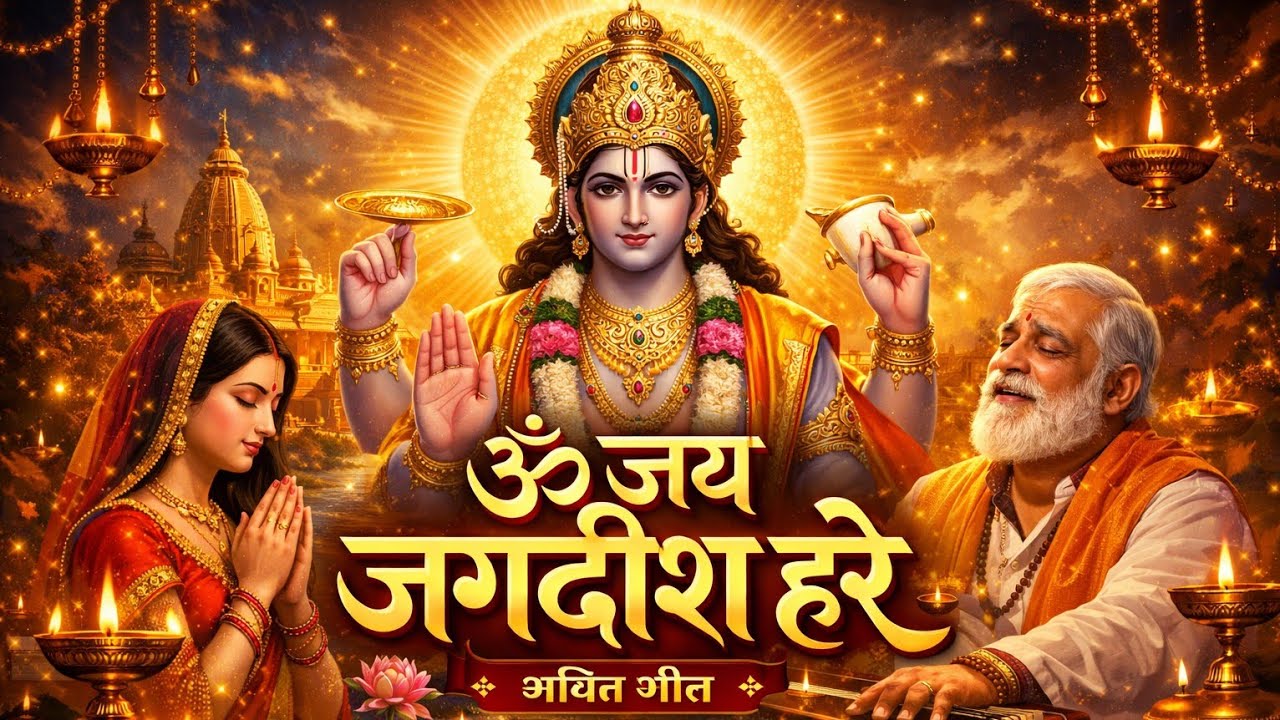 Om Jai Jagdish Hare 🙏 | विष्णु आरती | ॐ जय जगदीश हरे | Morning Prayer | #bhakti #song 