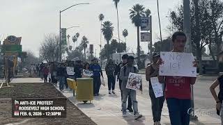 Dozens of Roosevelt High School Students Protest Against ICE