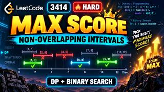 Sep 12, 2026 - Leetcode Problem #3414. Maximum Score of Non-overlapping Intervals