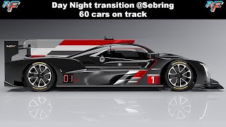 #RFactor2 Day Night transition with 60 cars @sebring
