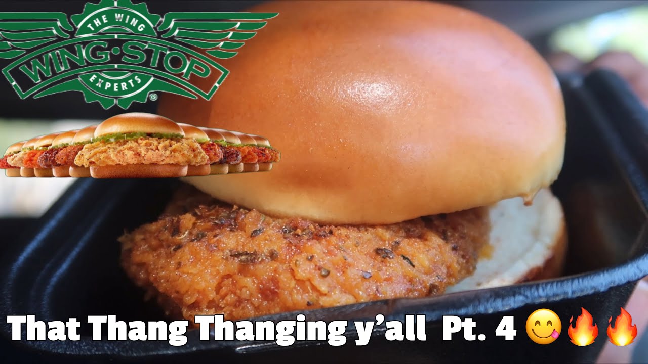 WINGSTOP CHICKEN SANDWICH SOO GOOD I HAD TO COME BACK LOUISIANA RUB