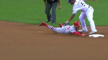 STL@MIL: Pina catches Pham stealing, call confirmed