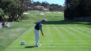 Nick Price hits a tee shot at Pebble Beach Golf Links - HD screenshot 5