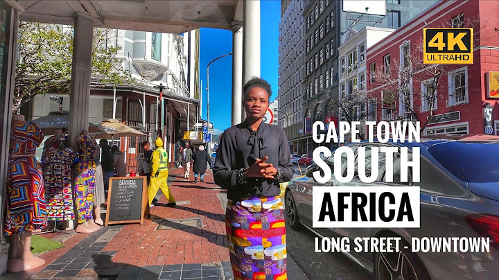 Cape Town downtown in South Africa | 4KWalk