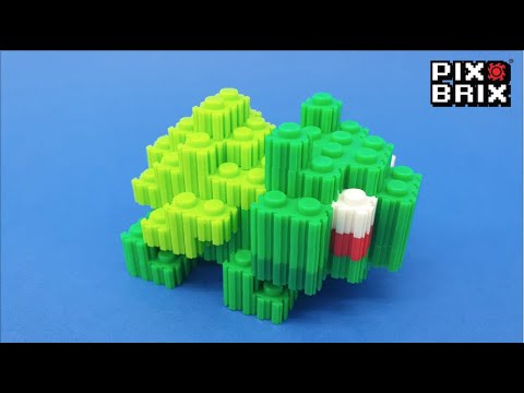 Bulbasaur Pokémon Pixel Art - Pix Brix Instructions 