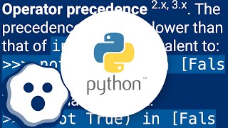 Why does "not(True) in [False, True]" return False?