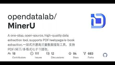 GitHub - opendatalab/MinerU: A one-stop, open-source, high-quality data extraction tool, supports...
