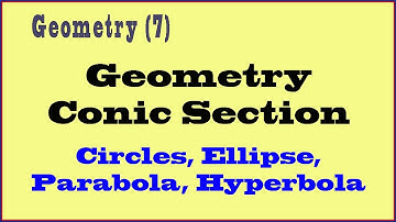 Geometry (7) Conic Function, Circle, Ellipse, Parabola, Hyperbola