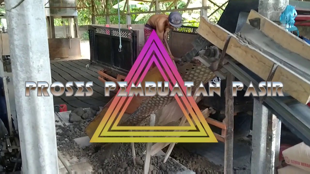proses pembuatan pasir batako BERKAH RIZKY - YouTube