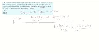 DDM - CFA Level1 practice question