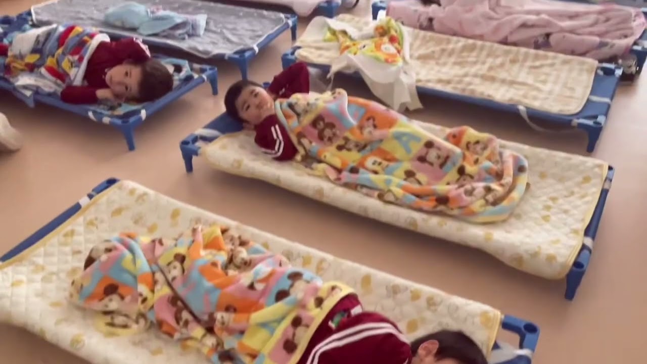 年少児　初めてのお昼寝