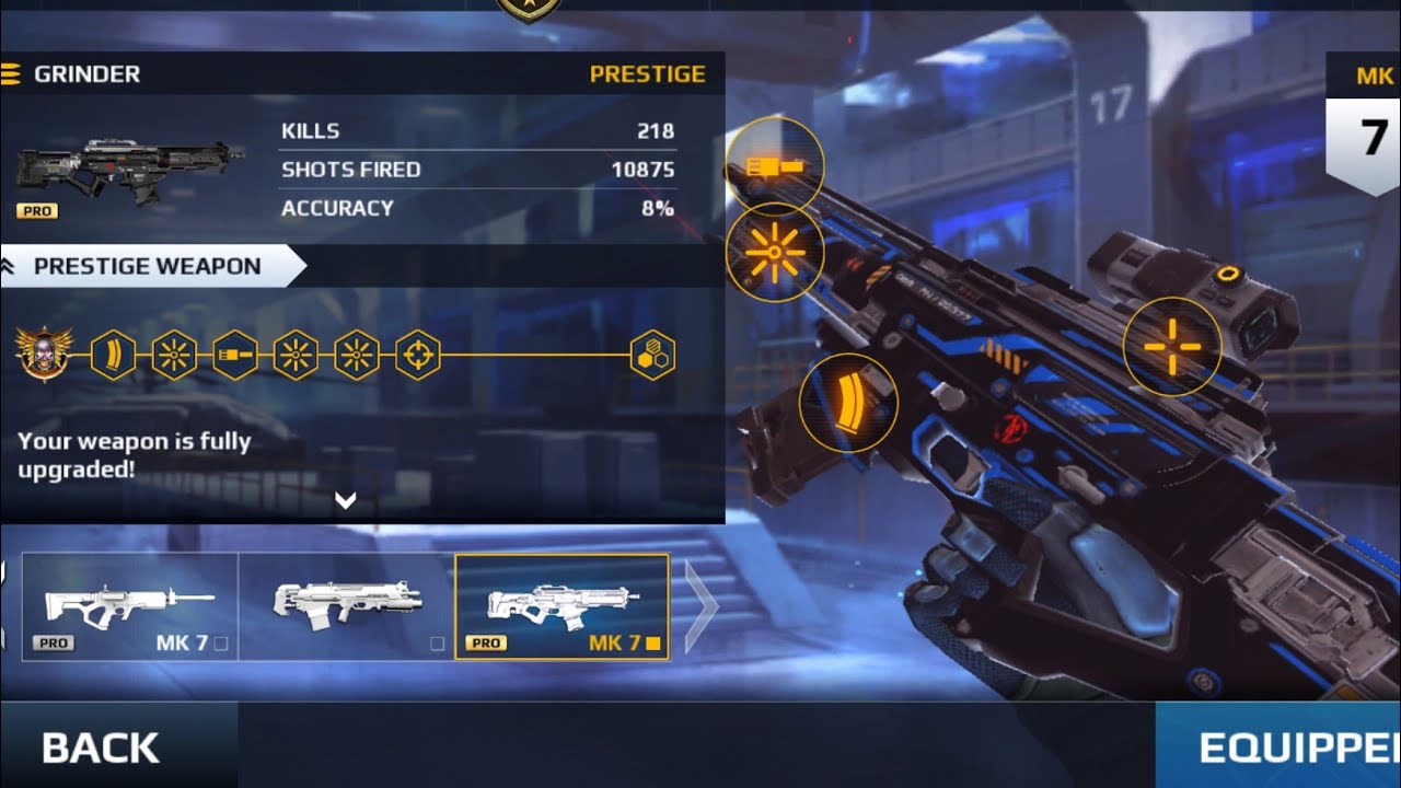 Grinder MK-7 Gameplay with NEW ATTACHMENTS || MC5 Update-20 Android || T-9 Assault Gameplay