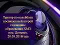 Турнир по волейболу посвященный второй годовщине образования ХМЗ. Донское 20.05.2018 г.