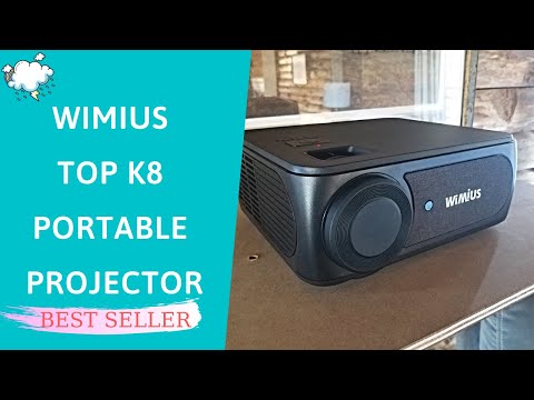 WiMiUS Top K8 Portable Projector Review & Test | Full HD Projector