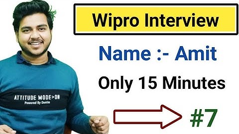 WIPRO ELITE 2022 | Wipro Interview Experience | Amit | Coding Question | Interview Preparation