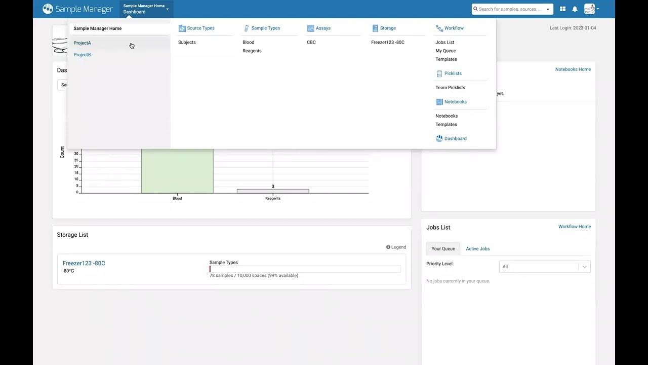 How to Use Projects LabKey Sample Manager YouTube