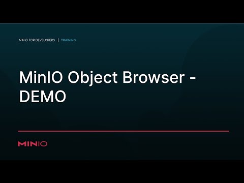 MinIO Object Browser