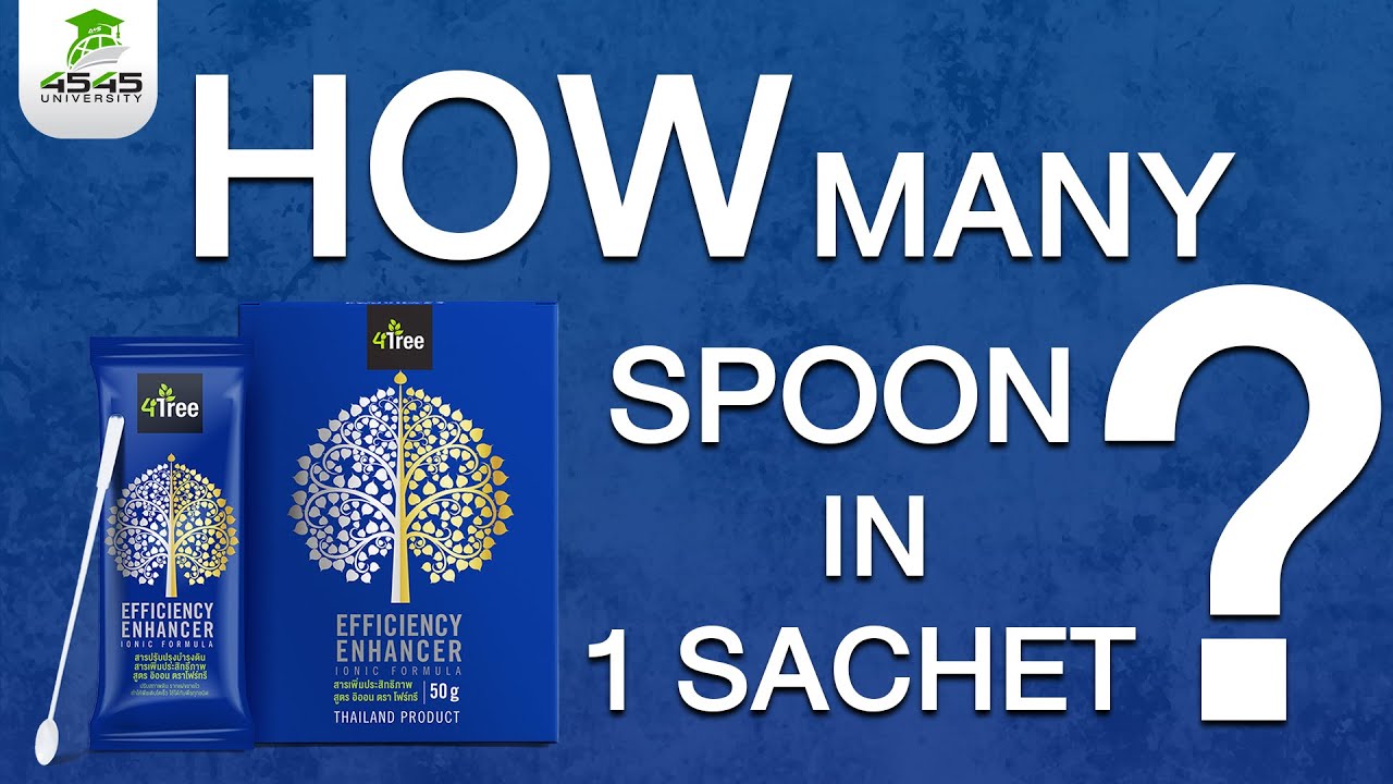 How many spoon of 4Tree in 1 sachet ? - YouTube