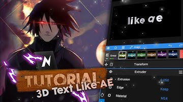 Tutorial Simple 3D Text Node Video Like AE!