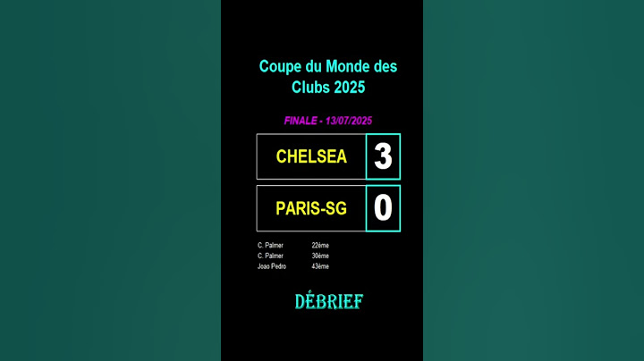 CHELSEA - PARIS-SG : 3-0 - Finale - 13/07/25 #football #youtube #soccer #footballshorts #psg #usa
