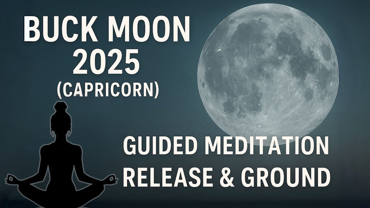 BUCK MOON 2025 🌕 Capricorn Full Moon Guided Meditation | Release, Ground & Realign