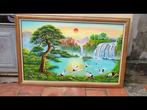 TRANH SƠN THUỶ HỮU TÌNH - TRANH PHONG THUỶ