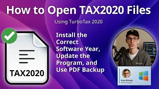 TAX2020 फाइलें (TurboTax 2020) कैसे खोलें screenshot 4
