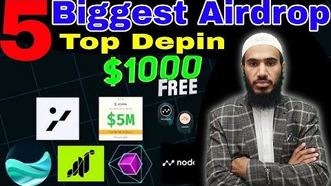 Top 5 Biggest Airdrop New Depin Mining How To join Blockmash Bless OpenLoop Despeed Dawn Teneo