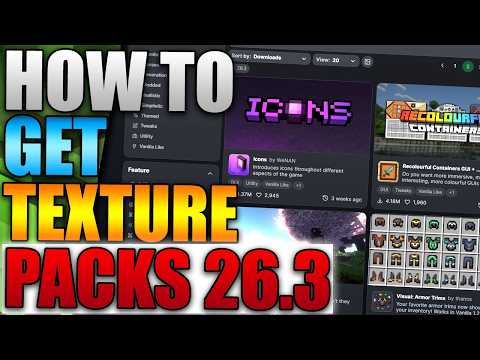 How To Get Texture Packs For Minecraft Java 26.3 - Minecraft Texture Packs (Easy Guide 2026)