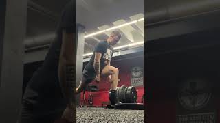 Split stance bent knee single leg soleus calf raise #workout #strength #sports #training