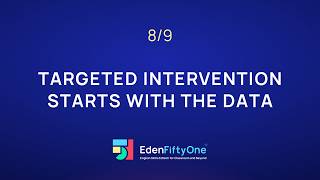 8/9 Intervention Priorities — Making Literacy Support More Targeted | EdenFiftyOne
