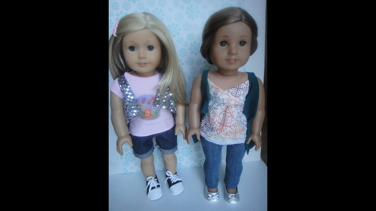 How to make a NoSew Trendy Vest for your American Girl Doll YouTube