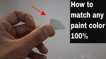 How to match paint color 100% the easy way