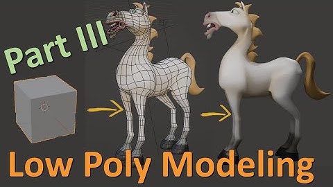 Character Tutorial - Boxmodeling a stylized Horse Part 2  #tutorial #blendertutorial