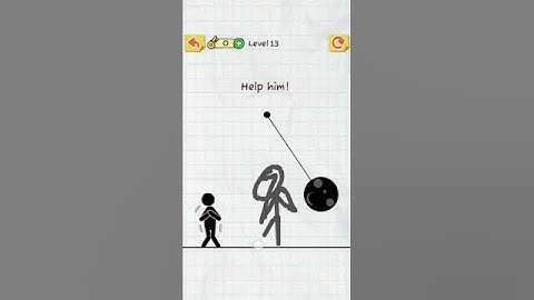 Draw 2 Save || Stickman Save || Level -13 #draw2save #youtubeshorts #shorts #game #funny