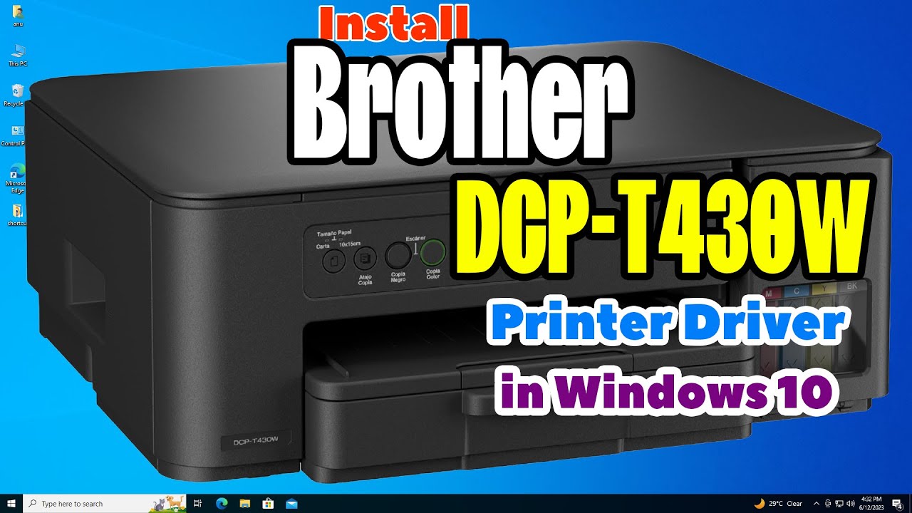 Как скачать и установить драйвер для принтера Brother DCP T430W на компьютер или ноутбук с Window...