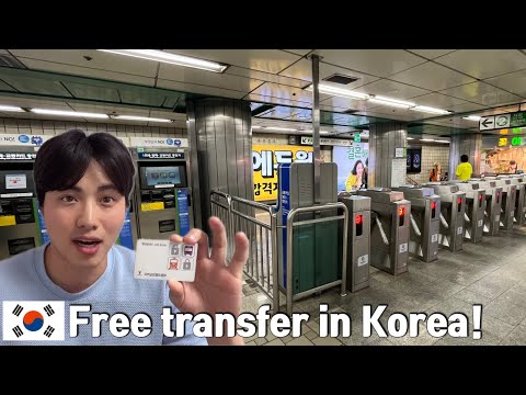 [Korea2] How To Get FREE Transfer For Bus U0026 Subway By Using T-money Card