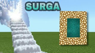 CARA MEMBUAT PORTAL SURGA YANG BENAR!!MCPE 1.16+ -